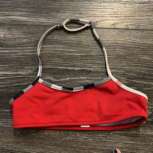 🖤❤️ Amazing, Beautiful Condition, BURBERRY Kids 6Y Bikini, Red with Check. - Picture 3 of 4